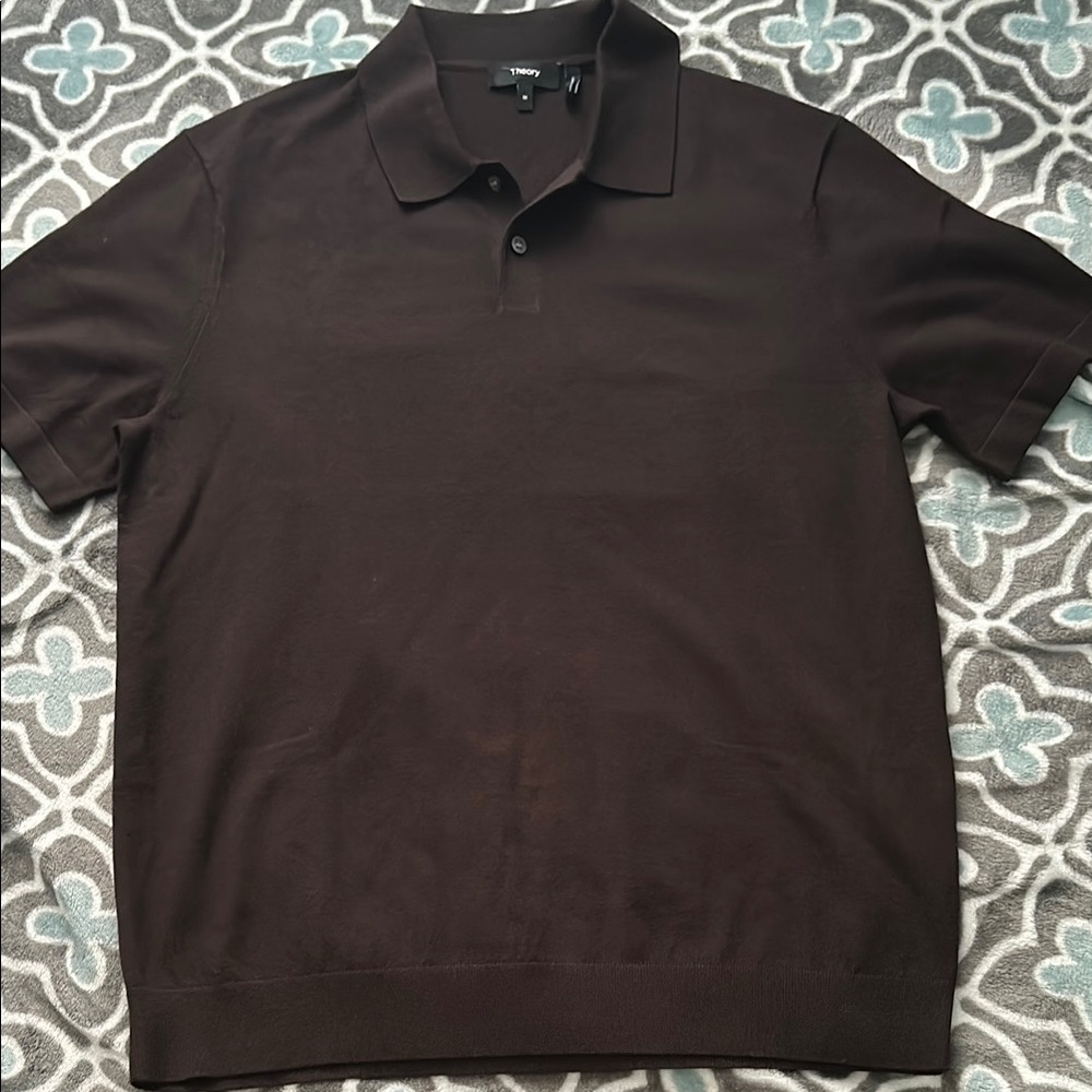 Men's Brown Polo Shirt theory